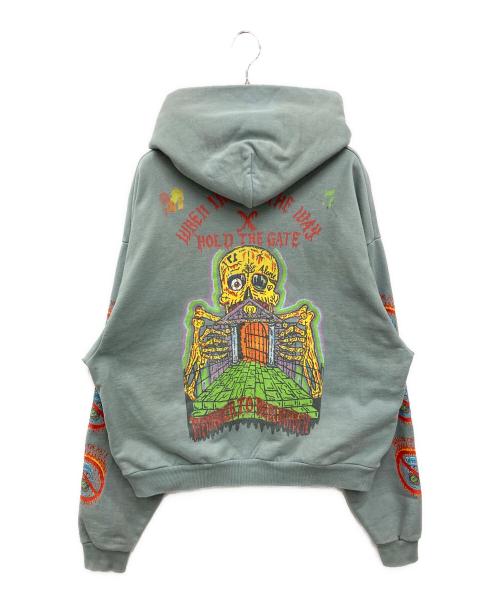 YEEZY SEASON 6（イージーシーズン6）YEEZY SEASON 6 (イージーシーズン6) xxxtentacion Lonely Place Hoodie ブルー サイズ:Mの古着・服飾アイテム