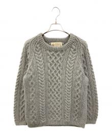 INVERALLAN（インバーアラン）の古着「［古着］フィッシャーマンニット」｜グレー