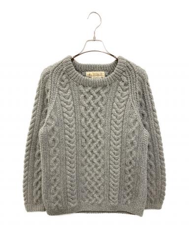INVERALLAN インバーアラン ニット フィッシャーマン セーター インバーアラン 3A ランバー カーディガン ナチュラル NATURAL ニット