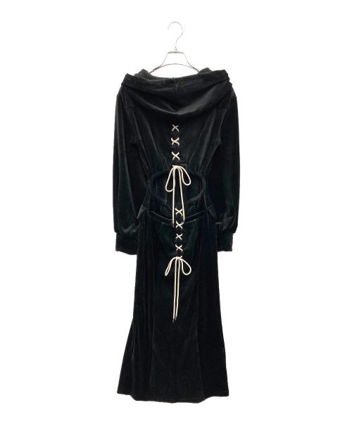 ANDMARY（アンドマリー）ANDMARY (アンドマリー) Wendy lace up long dress ブラック サイズ:FREE 未使用品の古着・服飾アイテム