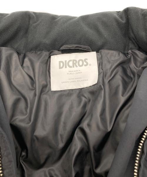 DICROS（ディクロス）DICROS (ディクロス) キルトスタンドダウンブルゾン ブラック サイズ:Mの古着・服飾アイテム