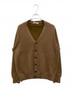 SLOANEスローン）の古着「12Ｇ天竺 ダブルフェイス Ｖネックカーディガン」｜ブラウン