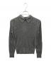 SLOANE（スローン）の古着「18Gワイドリブ エクストラファインメリノウール×シルク 襟付きプルオーバー」｜グレー