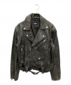 ZARAザラ）の古着「ダブルライダースジャケット」｜ブラック