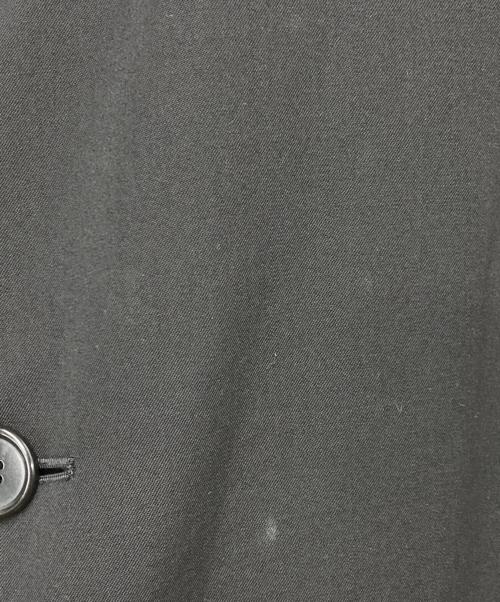 Y's for men（ワイズフォーメン）Y'S for men (ワイズフォーメン) ウールステンカラーコート ブラック サイズ:3の古着・服飾アイテム