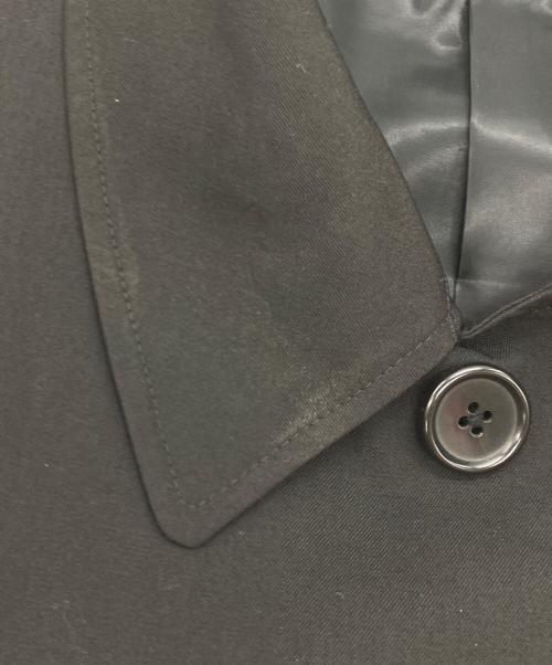 Y's for men（ワイズフォーメン）Y'S for men (ワイズフォーメン) ウールステンカラーコート ブラック サイズ:3の古着・服飾アイテム