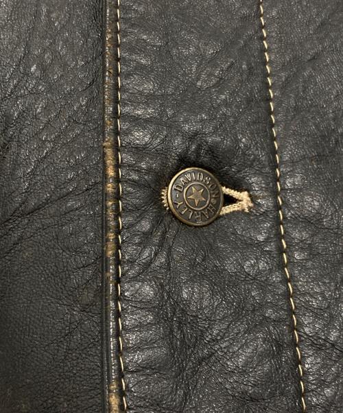 HARLEY-DAVIDSON（ハーレーダビッドソン）HARLEY-DAVIDSON (ハーレーダビッドソン) ［古着］HARLEY-DAVIDSON レザージャケット ブラック サイズ:Lの古着・服飾アイテム