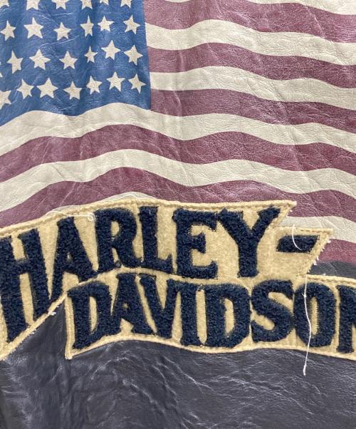 HARLEY-DAVIDSON（ハーレーダビッドソン）HARLEY-DAVIDSON (ハーレーダビッドソン) ［古着］HARLEY-DAVIDSON レザージャケット ブラック サイズ:Lの古着・服飾アイテム