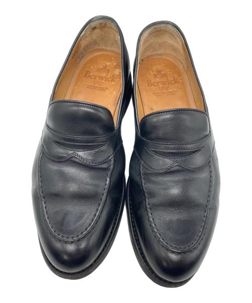 berwick（バーウィック）berwick (バーウィック) コインローファー ブラック サイズ:SIZE 8の古着・服飾アイテム