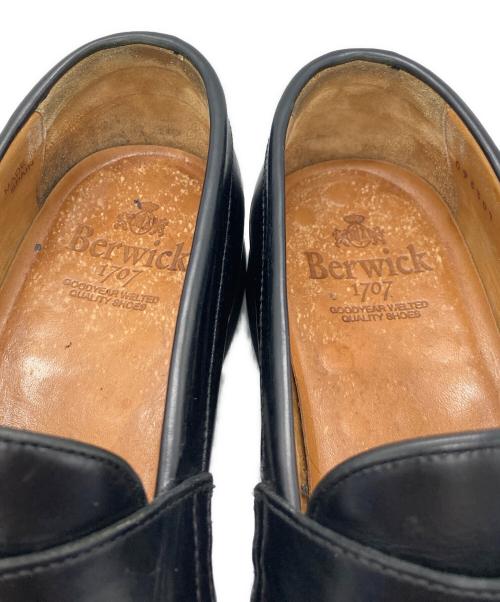 berwick（バーウィック）berwick (バーウィック) コインローファー ブラック サイズ:SIZE 8の古着・服飾アイテム