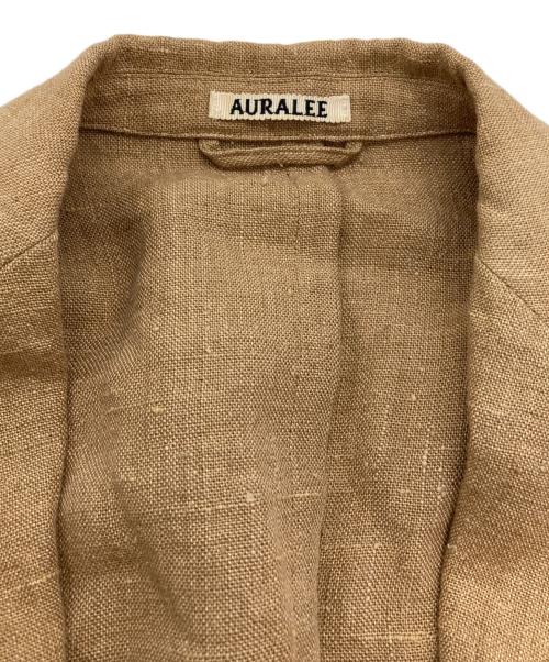 AURALEE（オーラリー）AURALEE (オーラリー) LINEN SILK SUMMER TWEED JACKET ベージュ サイズ:3の古着・服飾アイテム