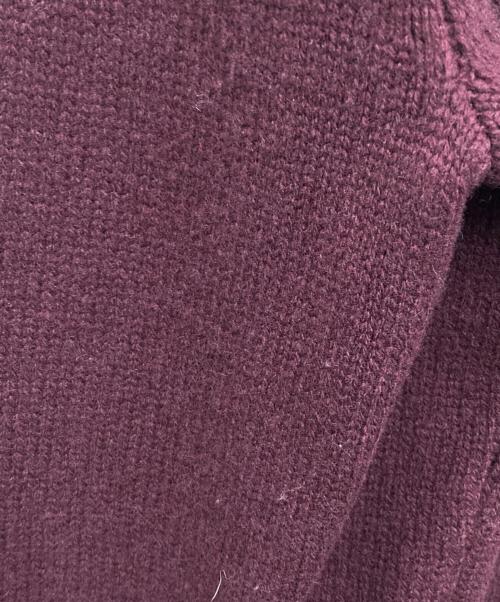 POLO RALPH LAUREN（ポロ・ラルフローレン）POLO RALPH LAUREN (ポロ・ラルフローレン) ロゴクレストウールクルーネックセーター ボルドー サイズ:Sの古着・服飾アイテム