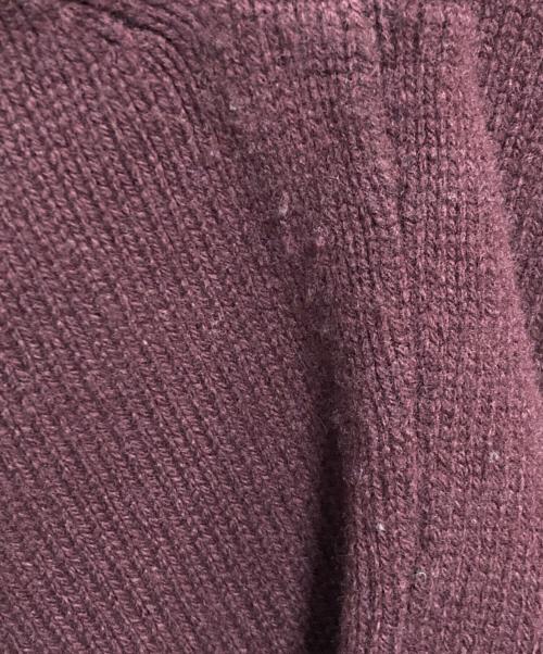 POLO RALPH LAUREN（ポロ・ラルフローレン）POLO RALPH LAUREN (ポロ・ラルフローレン) ロゴクレストウールクルーネックセーター ボルドー サイズ:Sの古着・服飾アイテム