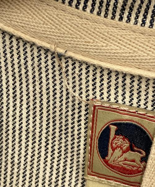 NIGEL CABOURN LYBRO（ナイジェルケーボン ライブロ）NIGEL CABOURN LYBRO (ナイジェルケーボン ライブロ) ヒッコリーカバーオール グレー サイズ:48の古着・服飾アイテム