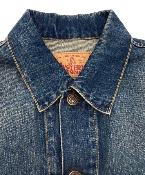 Hysteric Glamour（ヒステリックグラマー）Hysteric Glamour (ヒステリックグラマー) USED加工デニム 3RD TYPE Gジャン インディゴ サイズ:Mの古着・服飾アイテム