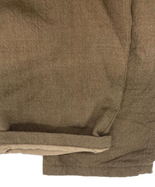 COMOLI（コモリ）COMOLI (コモリ) KHAKI縮絨ウール 6Pパンツ ブラウン サイズ:SIZE 3の古着・服飾アイテム
