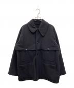 COMOLIコモリ）の古着「ナッピングウール マッキーノウクルーザー」｜ネイビー