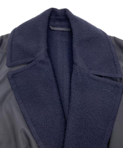 COMOLI（コモリ）COMOLI (コモリ) ウールナッピングタイロッケンコート ネイビー サイズ:SIZE 1の古着・服飾アイテム