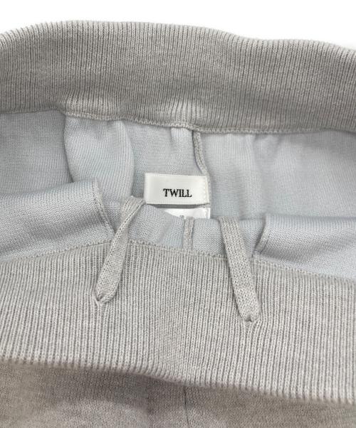 TWILL（ツイル）TWILL (ツイル) カシミヤコットンニットパンツ グレー サイズ:36の古着・服飾アイテム