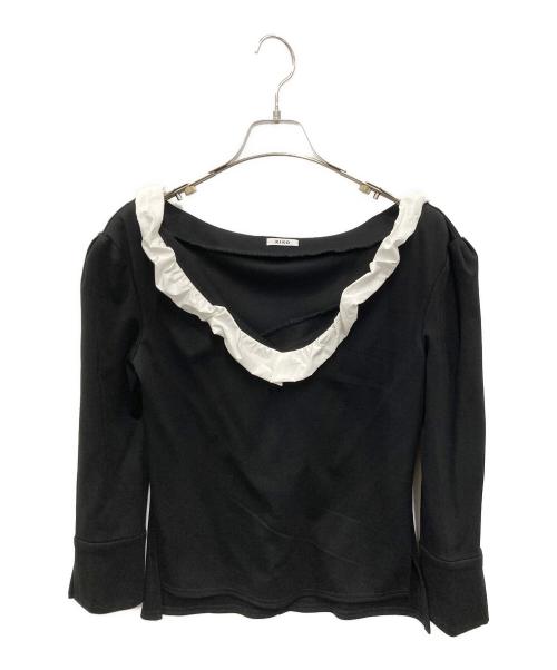 RIKO（リコ）RIKO (リコ) Whipped frill cutsew ブラック サイズ:FREEの古着・服飾アイテム