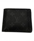LOUIS VUITTONルイ ヴィトン）の古着「LOUIS VUITTON モノグラム 2つ折り財布」｜ブラック