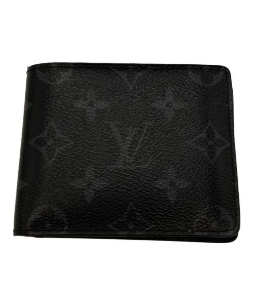 LOUIS VUITTON（ルイ ヴィトン）LOUIS VUITTON (ルイ ヴィトン) LOUIS VUITTON モノグラム 2つ折り財布 ブラックの古着・服飾アイテム