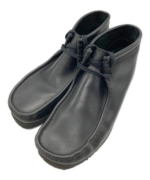 CLARKS ORIGINALS（クラークス オリジナルズ）Clarks Originals (クラークス オリジナルズ) レザーワラビーブーツ ブラック サイズ:UK8の古着・服飾アイテム