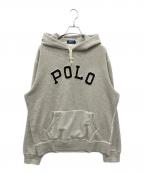 POLO RALPH LAURENポロ・ラルフローレン）の古着「ロゴプルオーバーパーカー」｜グレー