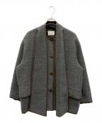 IENAイエナ）の古着「ツイードリボンコート」｜グレー