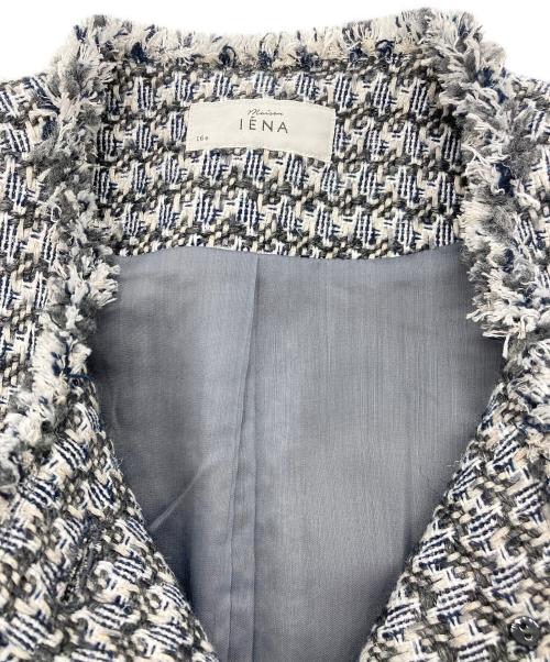 IENA（イエナ）IENA (イエナ) maison LINTON TWEED JACKET グレー サイズ:38の古着・服飾アイテム