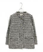 IENAイエナ）の古着「Marin Tweed ジャケット.S」｜ホワイト×ブラック