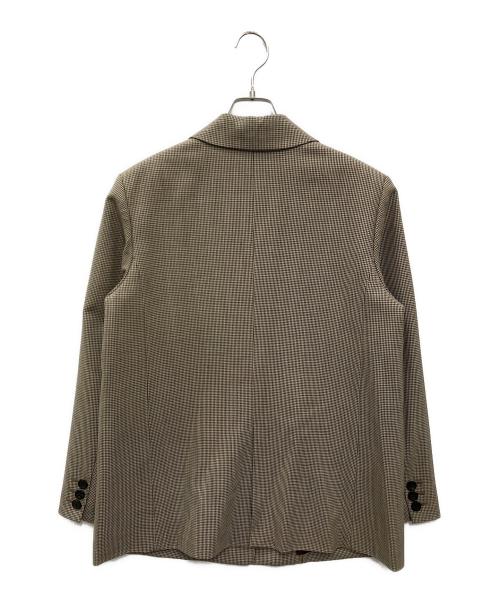 IENA（イエナ）IENA (イエナ) ハウンドトゥース テーラードジャケット ベージュ サイズ:38の古着・服飾アイテム