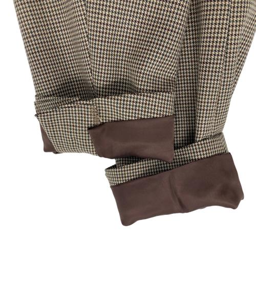 IENA（イエナ）IENA (イエナ) ハウンドトゥース テーラードジャケット ベージュ サイズ:38の古着・服飾アイテム