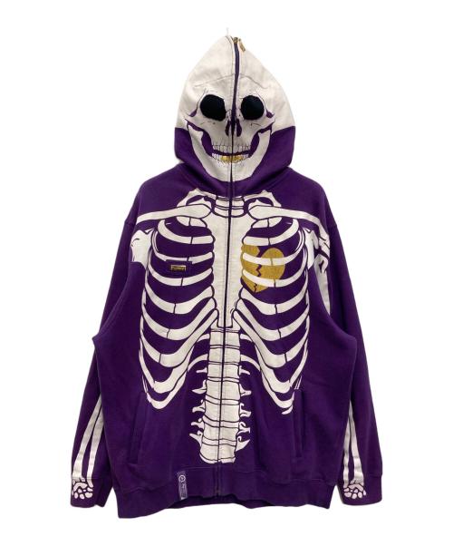 Lifted Research Group（リフテッド リサーチ グループ）Lifted Research Group (リフテッド リサーチ グループ) The LRG Clothing Dead Serious Full Zip Hoodie パープル サイズ:XLの古着・服飾アイテム