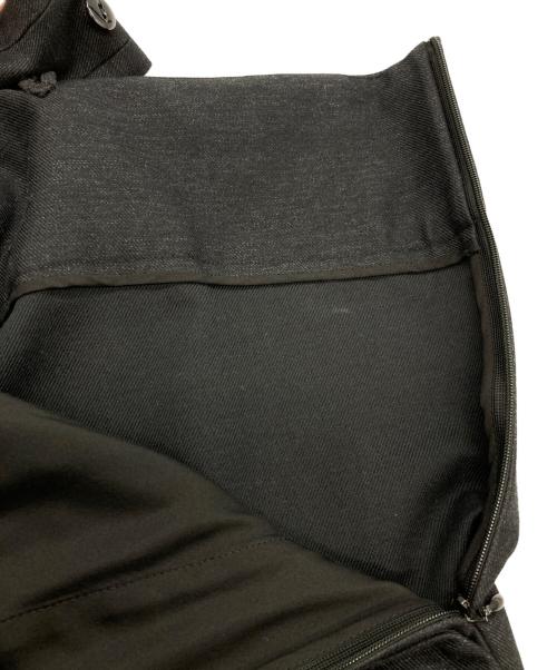 DRAWER（ドゥロワー）Drawer (ドゥロワー) コットンウールツイルサロペット ブラック サイズ:38の古着・服飾アイテム