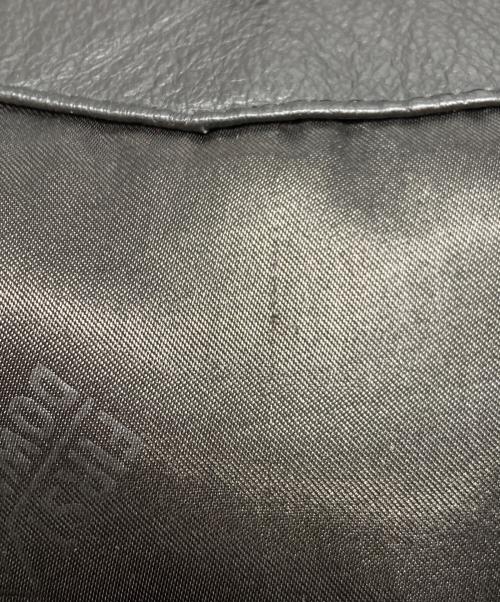 FIRST DOWN（ファーストダウン）FIRST DOWN (ファーストダウン) レザーダウンジャケット ブラック サイズ:Mの古着・服飾アイテム