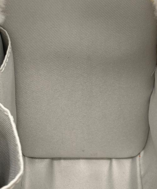 furfur（ファーファー）FURFUR (ファーファー) ムートンロゴトートバッグ グレー×アイボリーの古着・服飾アイテム