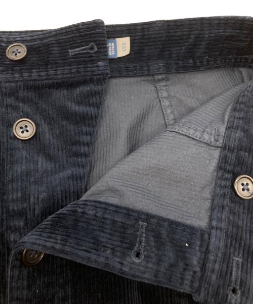 POLO RALPH LAUREN（ポロ・ラルフローレン）POLO RALPH LAUREN (ポロ・ラルフローレン) ボタンフロントコーデュロイAラインスカート ネイビー サイズ:2の古着・服飾アイテム