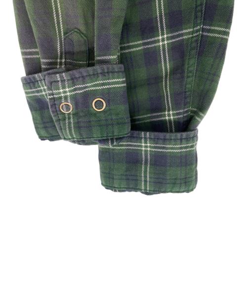 NEIGHBORHOOD（ネイバーフッド）NEIGHBORHOOD (ネイバーフッド) スナップボタン チェックシャツ グリーン サイズ:Mの古着・服飾アイテム