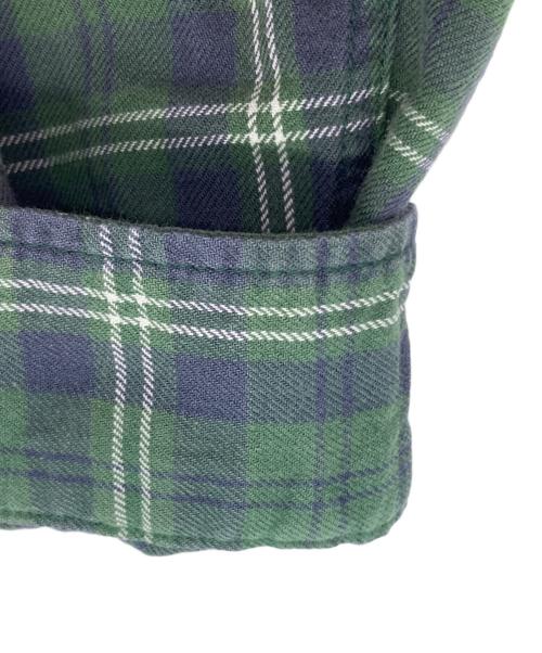 NEIGHBORHOOD（ネイバーフッド）NEIGHBORHOOD (ネイバーフッド) スナップボタン チェックシャツ グリーン サイズ:Mの古着・服飾アイテム