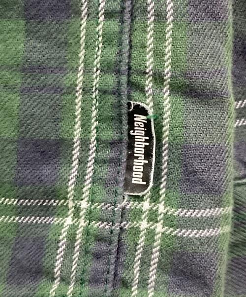 NEIGHBORHOOD（ネイバーフッド）NEIGHBORHOOD (ネイバーフッド) スナップボタン チェックシャツ グリーン サイズ:Mの古着・服飾アイテム