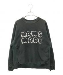 HUMAN MADE×KAWS（ヒューマンメイド×カウズ）の古着「クルーネックスウェット」｜ブラック