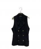tricot COMME des GARCONSトリココムデギャルソン）の古着「ウールテーラードベスト」｜ブラック