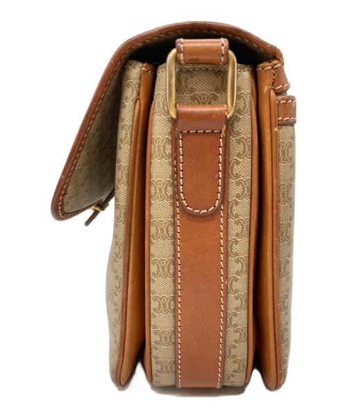 CELINE（セリーヌ）CELINE (セリーヌ) マカダムショルダーバッグ ベージュの古着・服飾アイテム