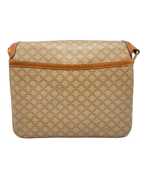 CELINE（セリーヌ）CELINE (セリーヌ) マカダムショルダーバッグ ベージュの古着・服飾アイテム