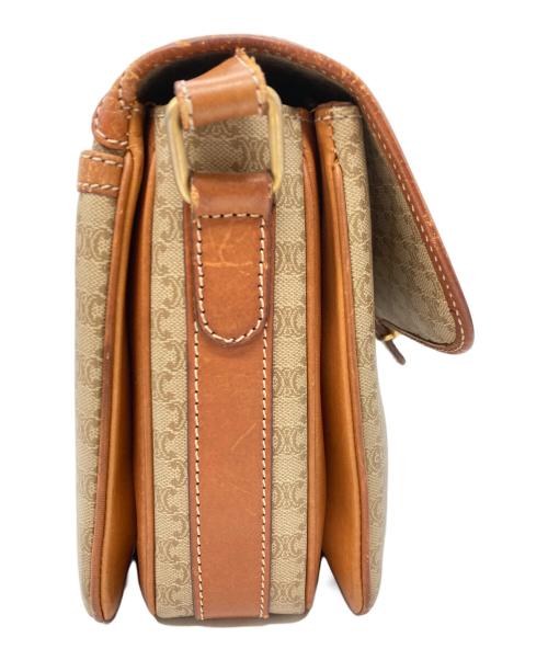 CELINE（セリーヌ）CELINE (セリーヌ) マカダムショルダーバッグ ベージュの古着・服飾アイテム