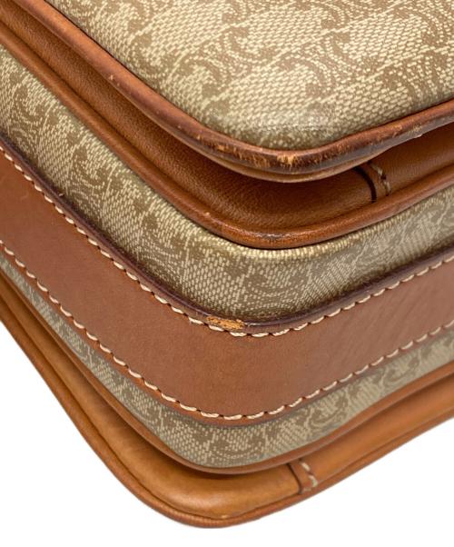 CELINE（セリーヌ）CELINE (セリーヌ) マカダムショルダーバッグ ベージュの古着・服飾アイテム