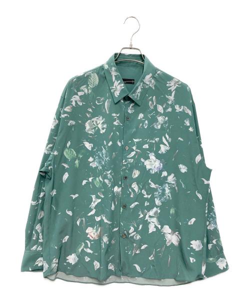 LAD MUSICIAN（ラッドミュージシャン）LAD MUSICIAN (ラッドミュージシャン) DECHINE REAL FLOWER BIG SHIRT グリーン サイズ:44の古着・服飾アイテム