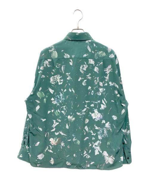 LAD MUSICIAN（ラッドミュージシャン）LAD MUSICIAN (ラッドミュージシャン) DECHINE REAL FLOWER BIG SHIRT グリーン サイズ:44の古着・服飾アイテム