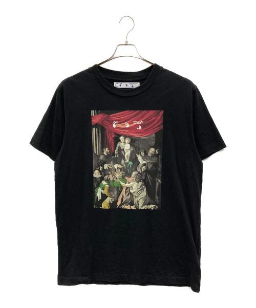 OFFWHITE（オフホワイト）OFFWHITE (オフホワイト) Caravaggio Painting S/S Tee ブラック サイズ:XLの古着・服飾アイテム